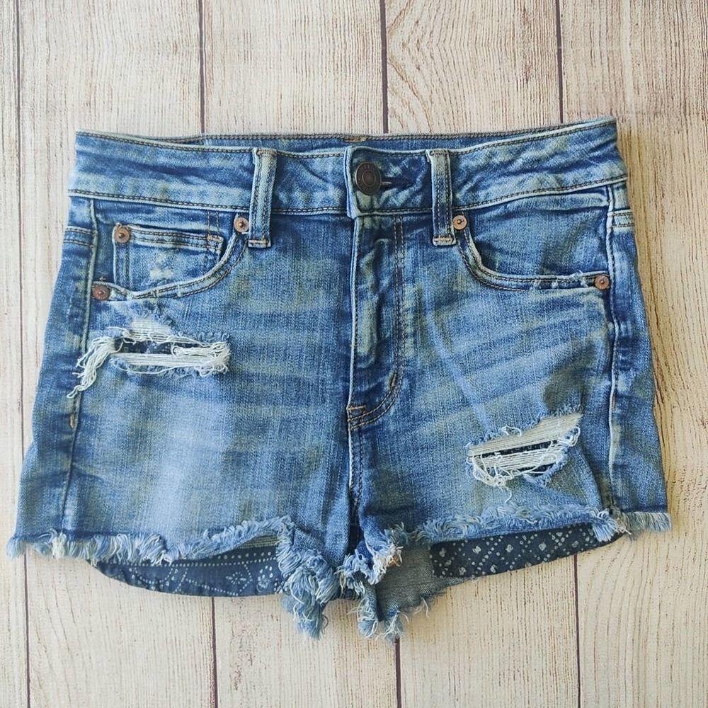 American Eagle Ne(xt) Level Stretch Hi-Rise Shortie shorts sz 2